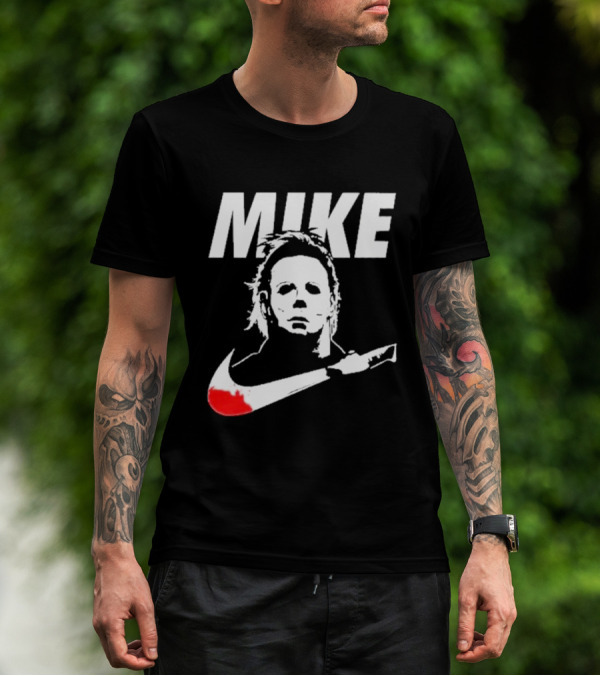 Mike Myers Parody Mask Knife Halloween T-Shirt