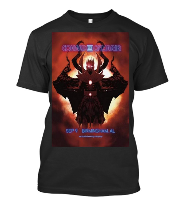 Coheed And Cambria Sep 9 Birmingham AL Avondale Brewing Company T-Shirt