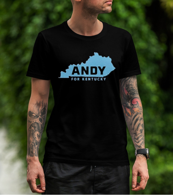 Andy For Kentucky Blue Map Campaign T-Shirt