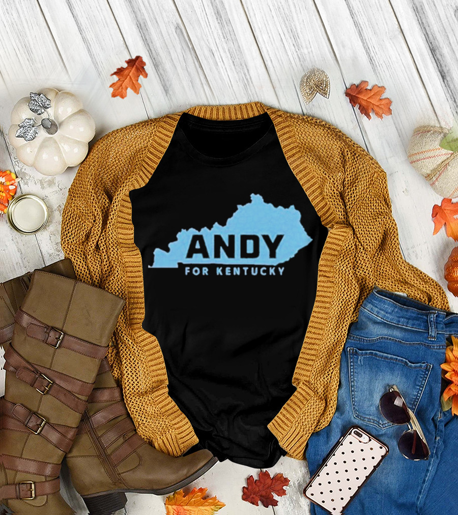 Andy For Kentucky Blue Map Campaign T-Shirt
