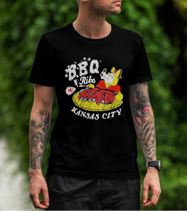 BBQ Ribs Kansas City Chiefs BBQ Dog Kansas City T-Shirt