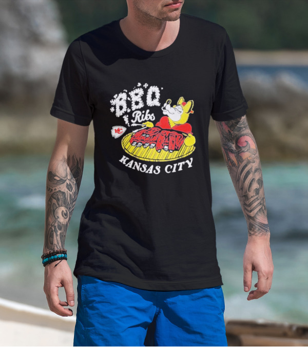 BBQ Ribs Kansas City Chiefs BBQ Dog Kansas City T-Shirt
