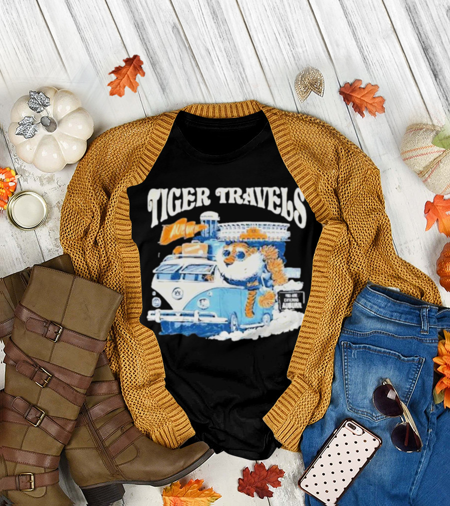 Tiger Travels Auburn Stadium Adventure T-Shirt