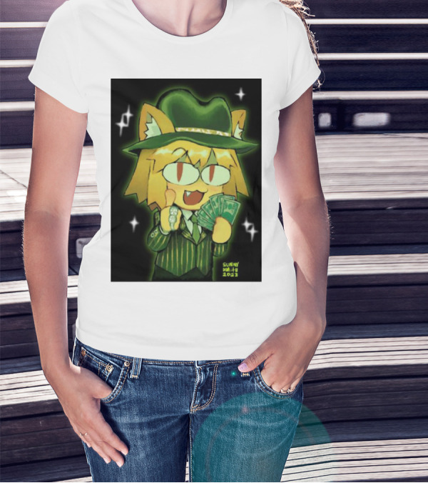 Sunny Waifu Gangster Neco-Arc With Money And Ring T-Shirt