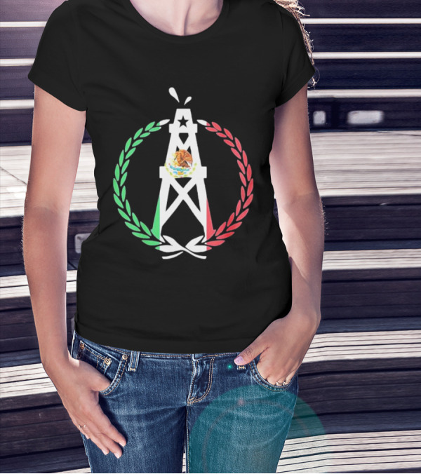 Paul Wall Mexico Flag Oil Rig Emblem T-Shirt