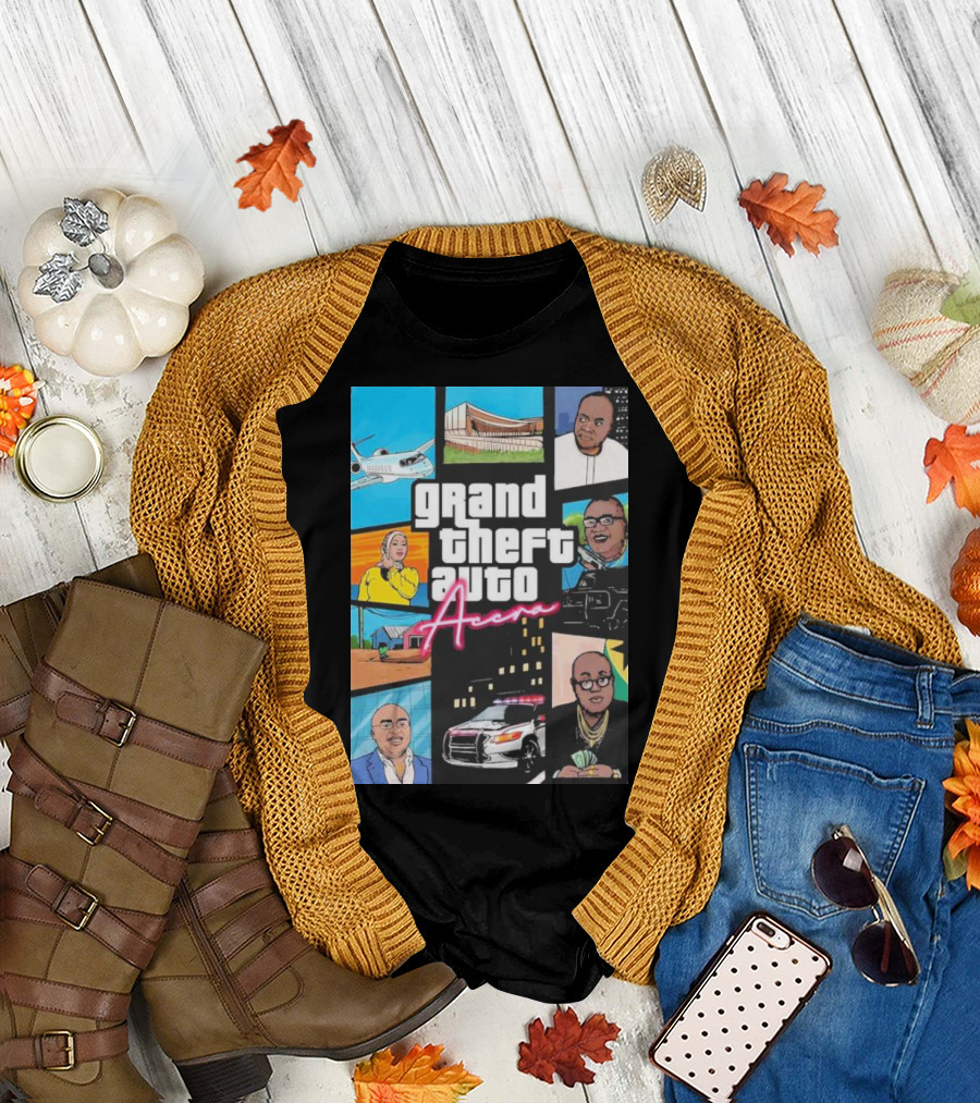 Grand Theft Auto Aceh Andreas Knackaveli Cityscape Edition T-Shirt
