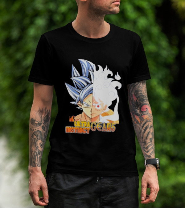 Ultra Instinct Gear 5 Fusion Anime Crossover Duo T-Shirt