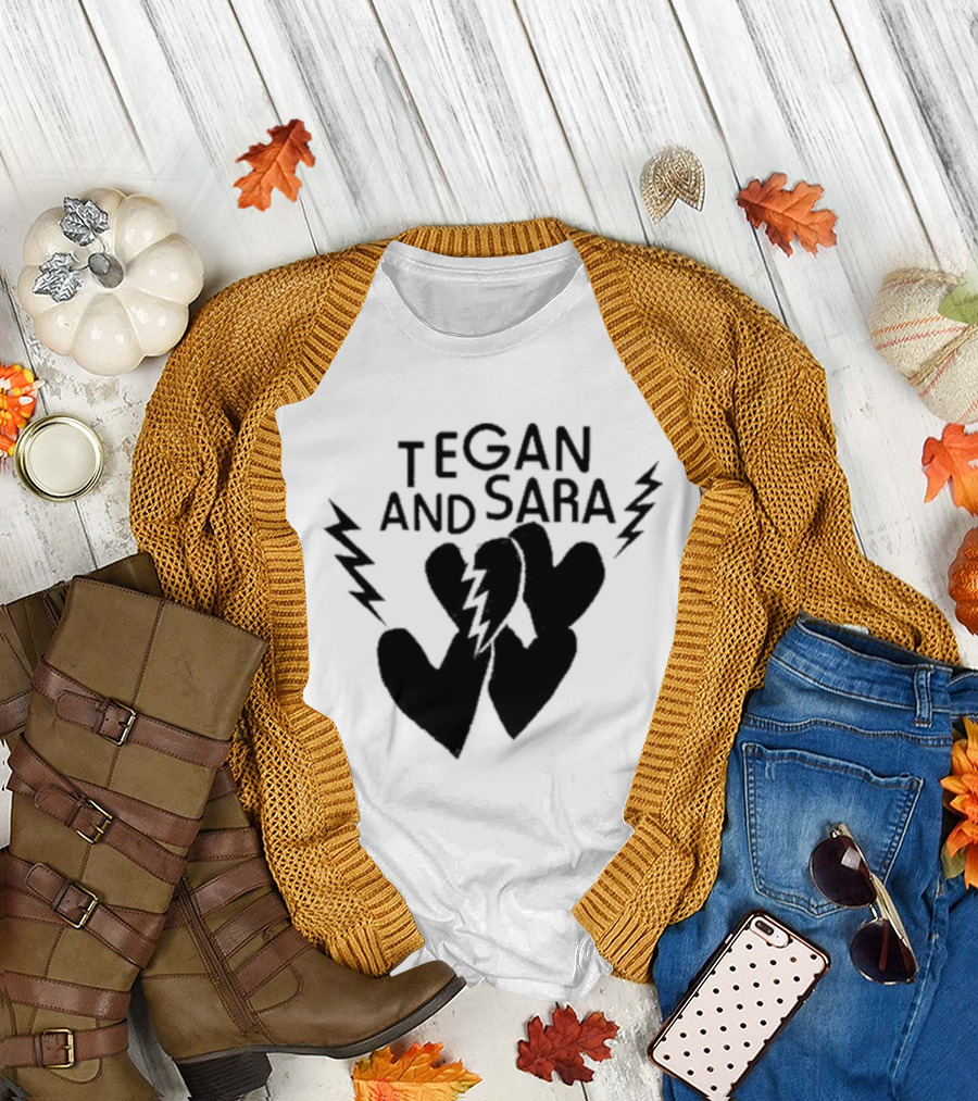 Tegan And Sara Heartbreak Lightning Hearts T-Shirt