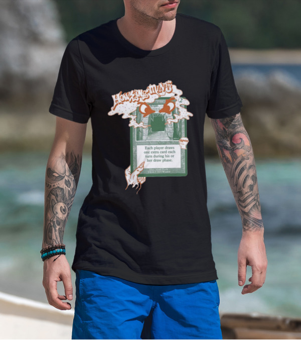 Howling Mine Card Illustration With Dynamic Howling Text And Hands T-Shirt