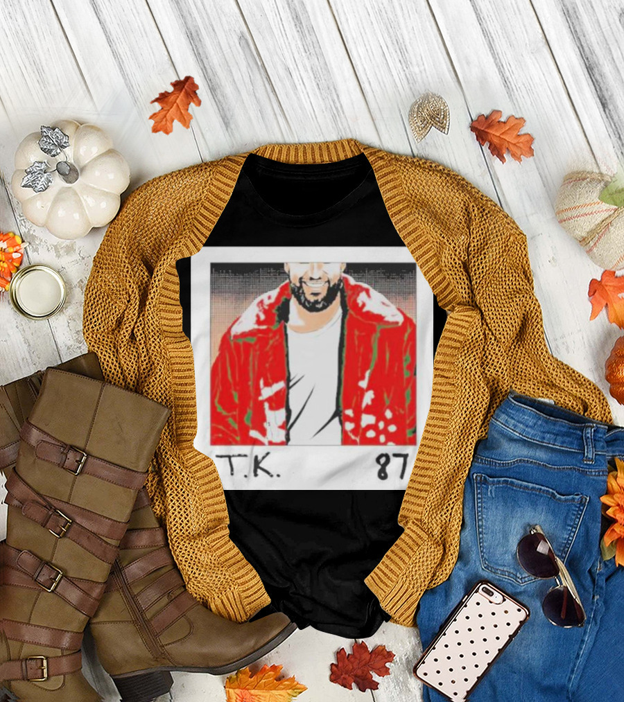 T.K. 87 Vintage Polaroid Style Red Jacket T-Shirt