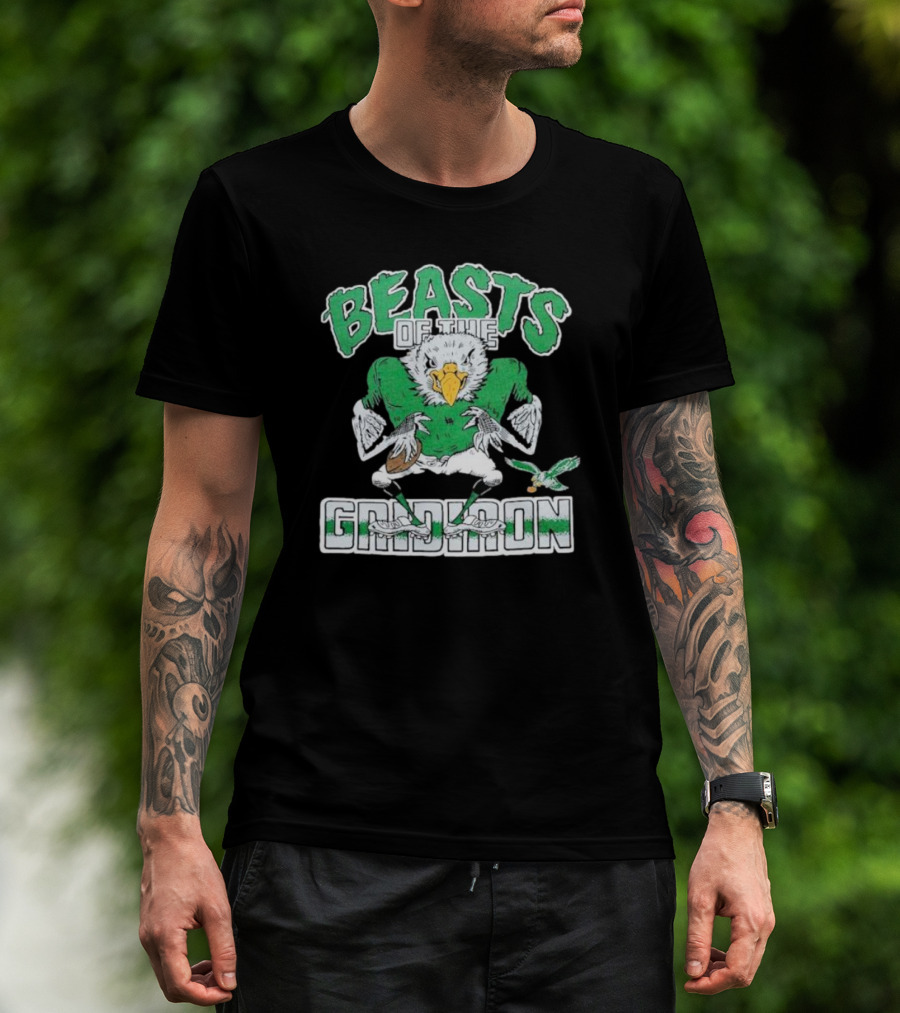 Philadelphia Eagles Beasts Of The Gridiron Football Bird Mascot T-Shirt