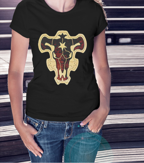 Zora Ideale Bull Emblem Black Clover BC Series T-Shirt