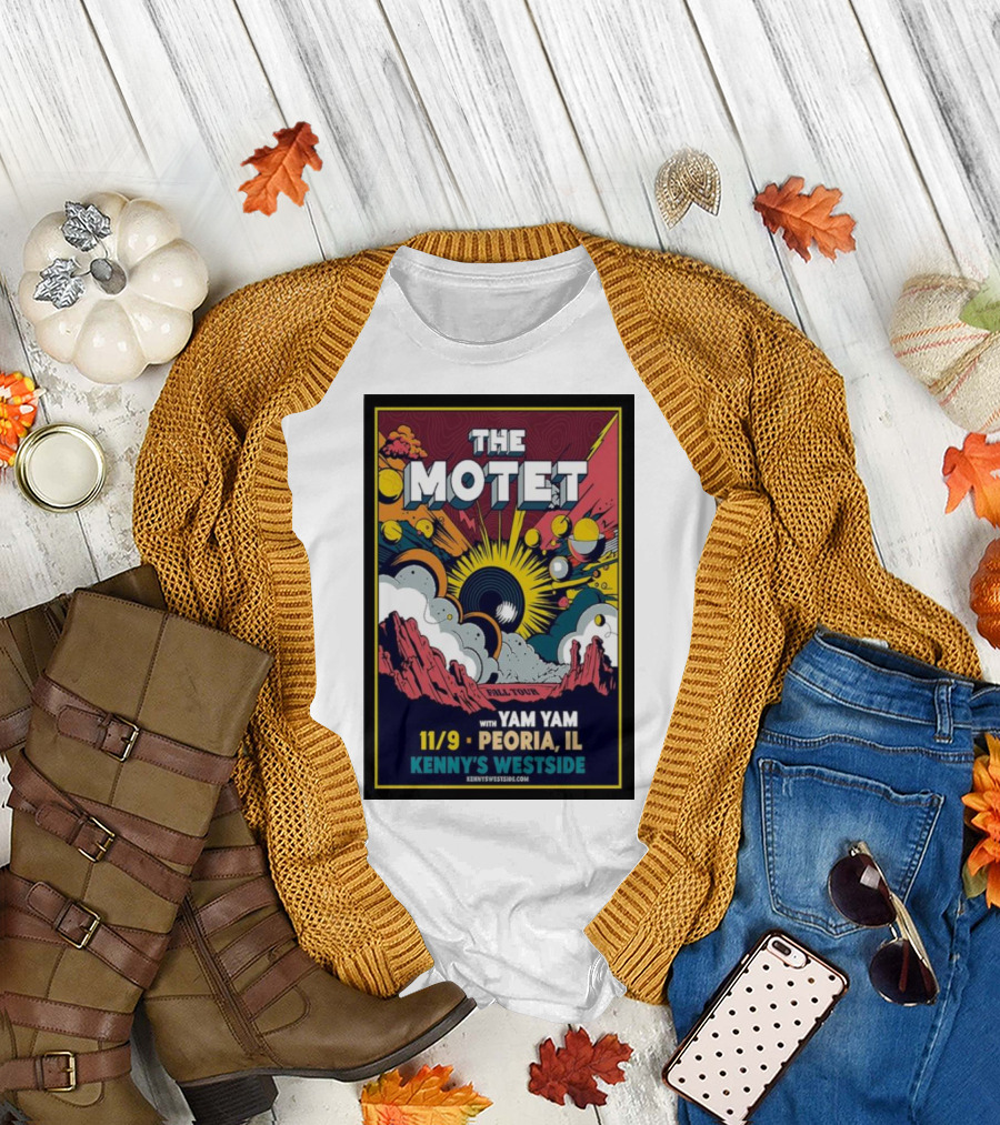 The Motet Fall Tour Peoria IL with Yam Yam at Kenny's Westside 11/9 T-Shirt