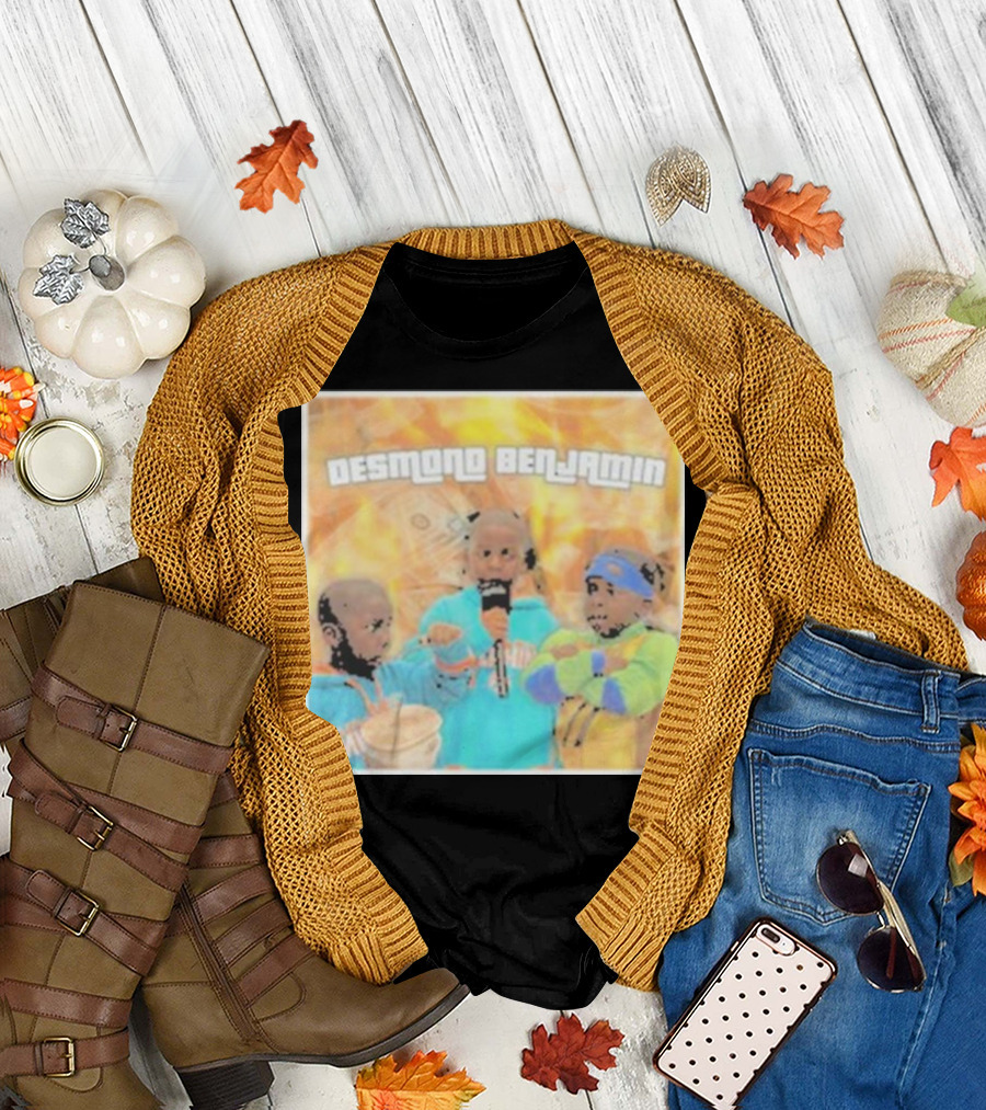 Desmond Benjamin Trio with Microphone and Cash Background T-Shirt