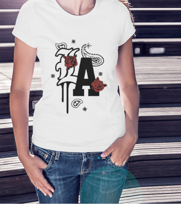 LA Drip Roses Bandana T-Shirt