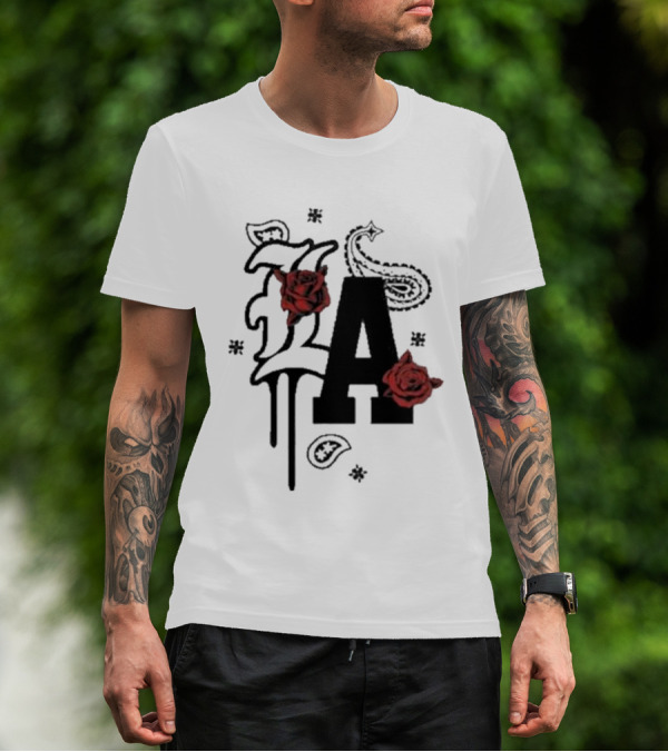 LA Drip Roses Bandana T-Shirt