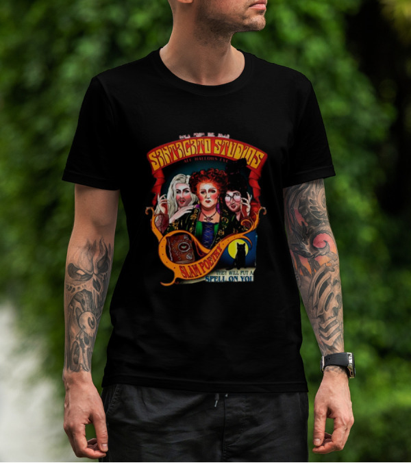 Back From The Dead Santagato Studios All Hallows Eve Slam Poetry They Will Put A Spell On You T-Shirt