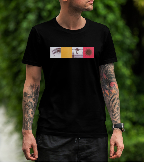 Photo Mosaic Eye Sunflower T-Shirt