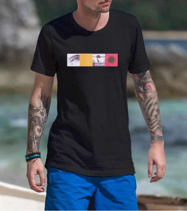 Photo Mosaic Eye Sunflower T-Shirt