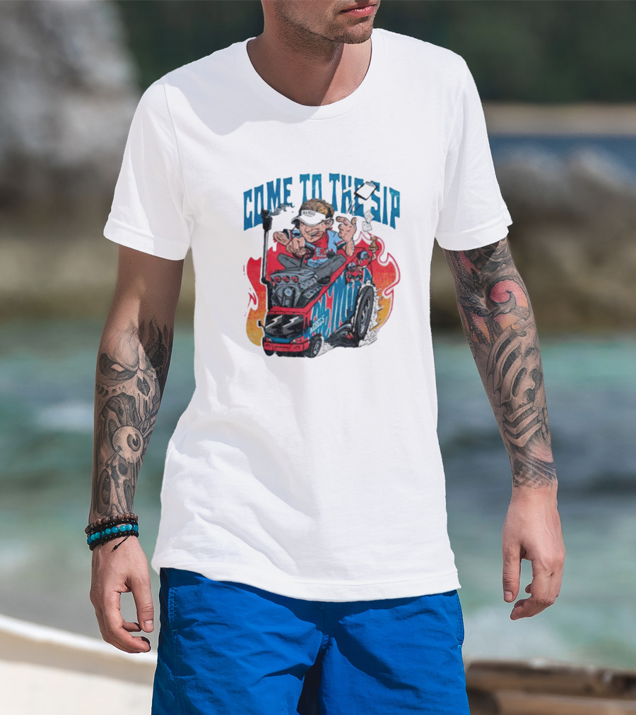 Come To The Sip Ole Miss Rebels All Aboard The Lane Train T-Shirt