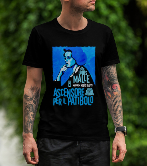 Un Film Di Louis Malle Musiche Di Miles Davis Ascensore Per Il Patibolo Nuova Edizione Restaurata T-Shirt