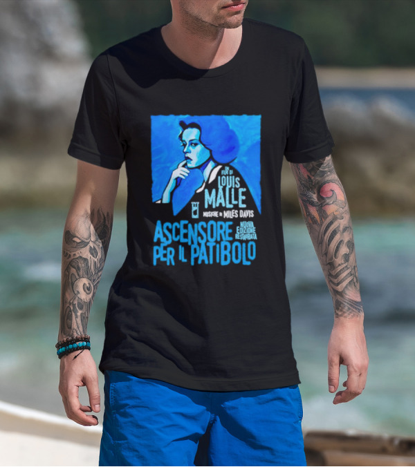 Un Film Di Louis Malle Musiche Di Miles Davis Ascensore Per Il Patibolo Nuova Edizione Restaurata T-Shirt