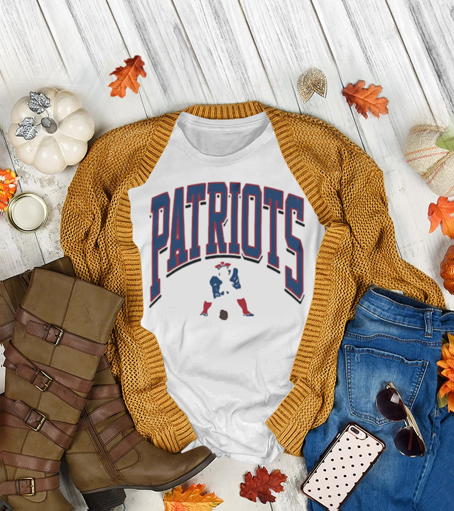 New England Patriots Patriotic Franklin Historic Walk Tall T-Shirt