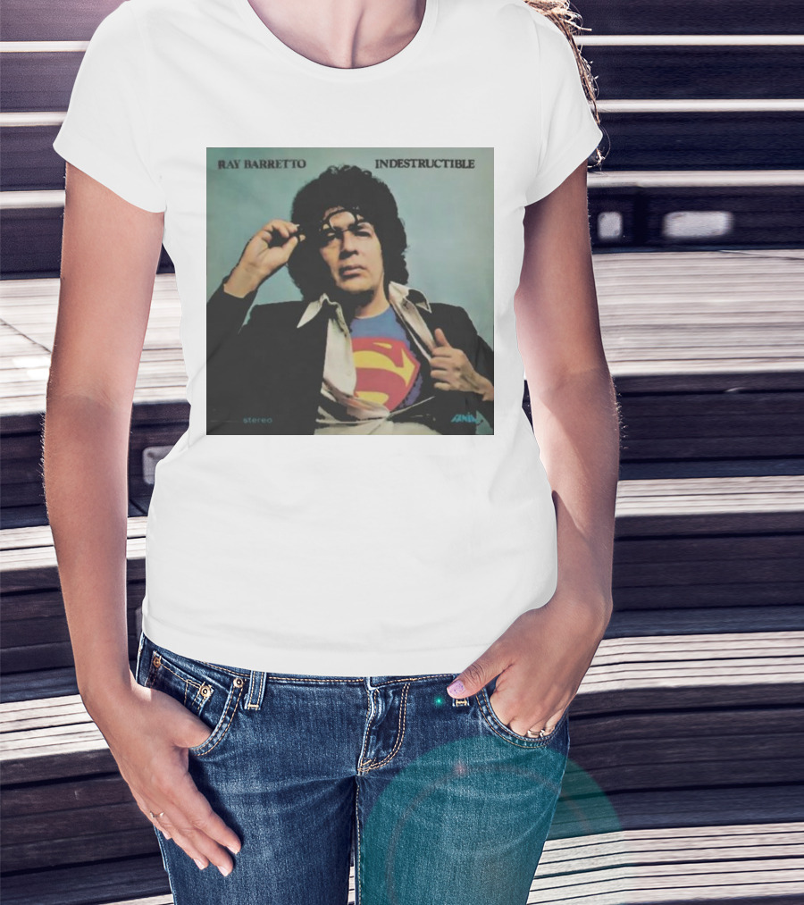 Ray Barretto Indestructible Superman Album Cover T-Shirt