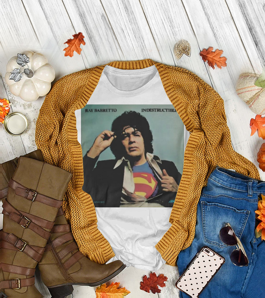 Ray Barretto Indestructible Superman Album Cover T-Shirt