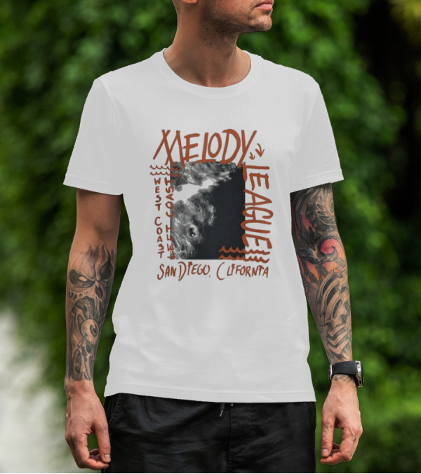 San Diego California Melody League West Coast Left Coast T-Shirt