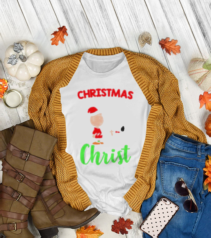 Charlie Brown Snoopy Christmas Christ T-Shirt