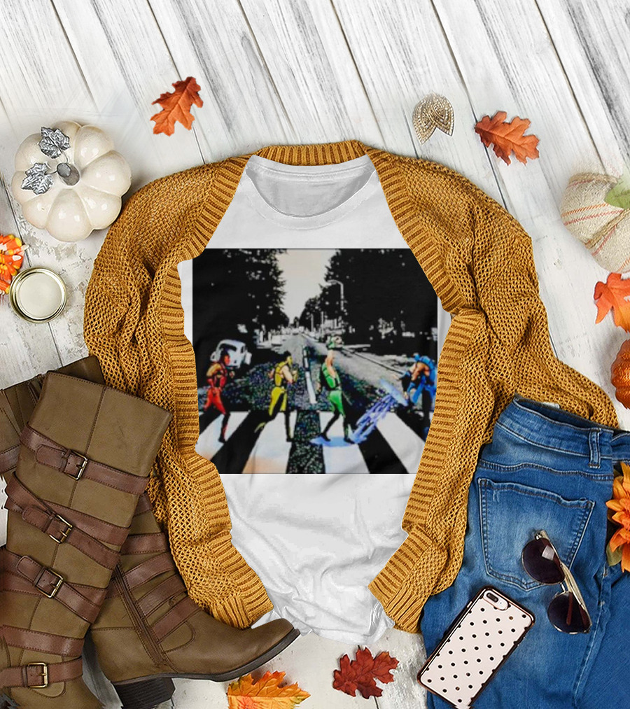 Mortal Kombat Characters Crossing Abbey Road T-Shirt