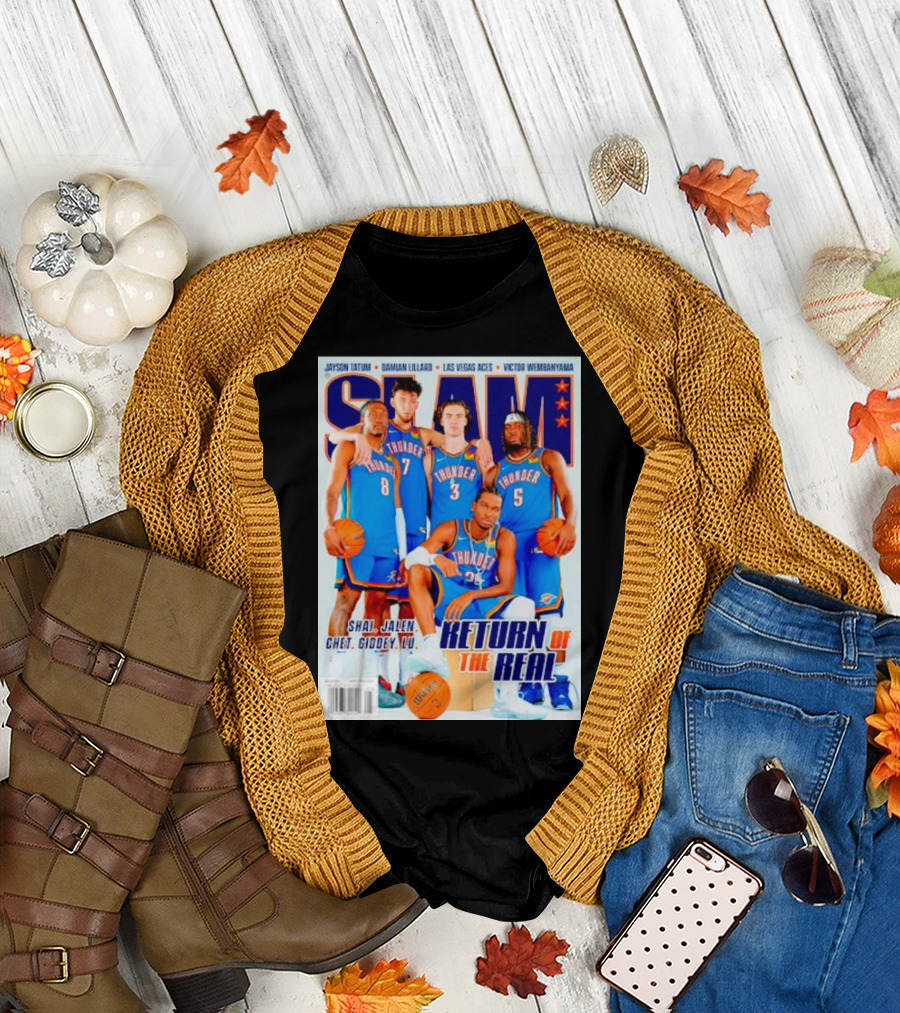 SLAM Oklahoma City Thunder Shai Jalen Chet Giddey Lu Return of the Real T-Shirt