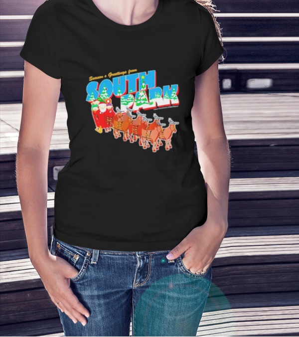 Season's Greetings From South Park Christmas Reindeer T-Shirt