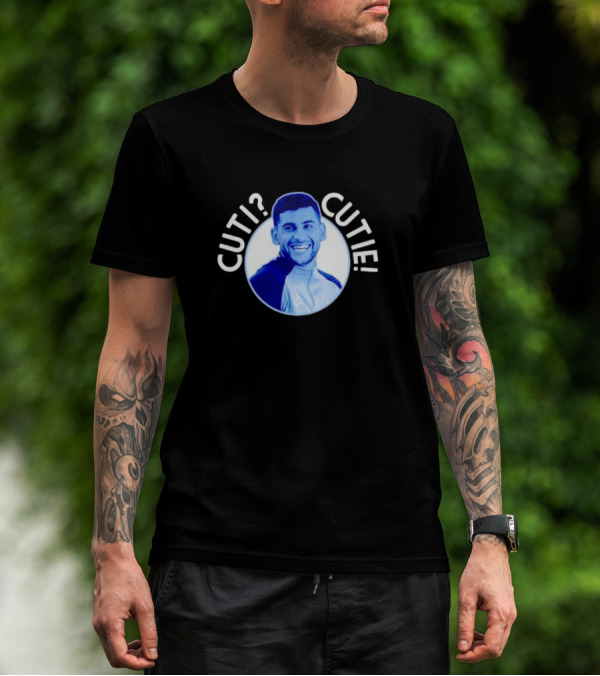 Cuti? Cutie Cristian Romero Blue T-Shirt