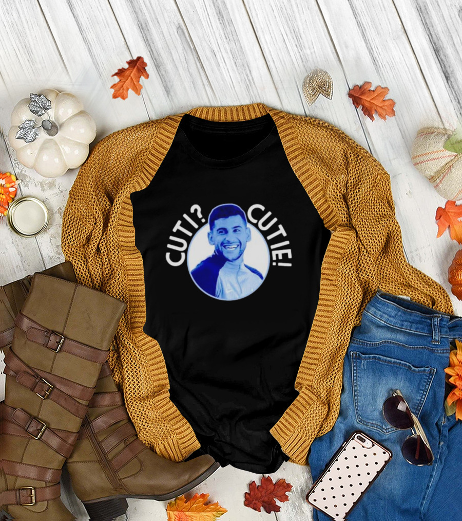 Cuti? Cutie Cristian Romero Blue T-Shirt