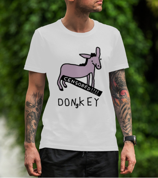 Censored Donkey Humor Play On Words T-Shirt