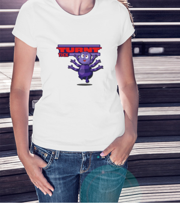 Turnt Tick Character Purple Cartoon T-Shirt