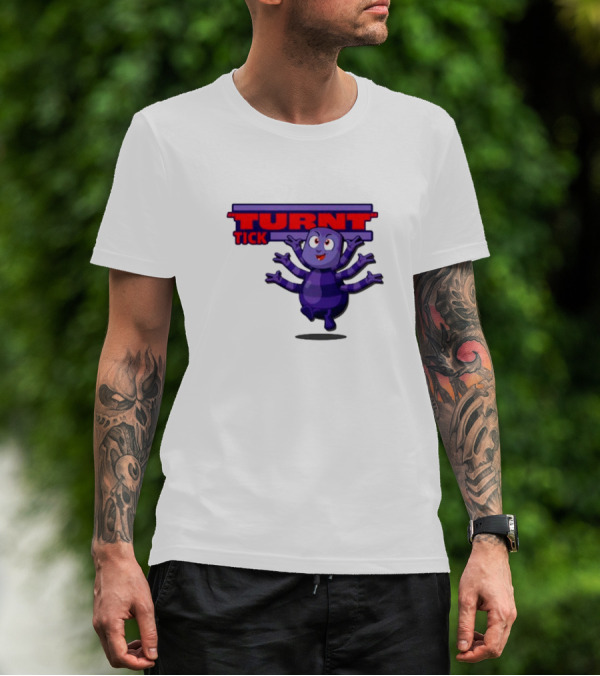 Turnt Tick Character Purple Cartoon T-Shirt