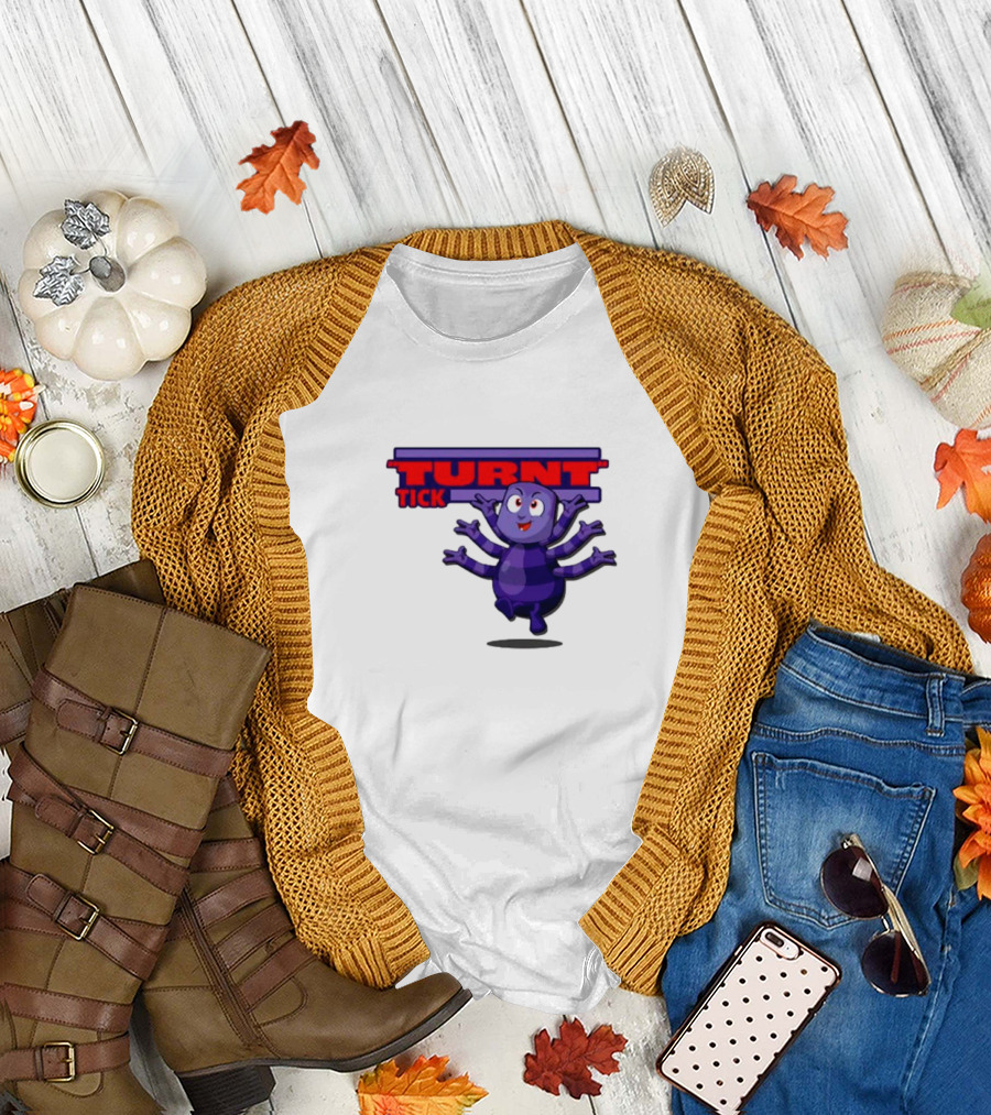 Turnt Tick Character Purple Cartoon T-Shirt
