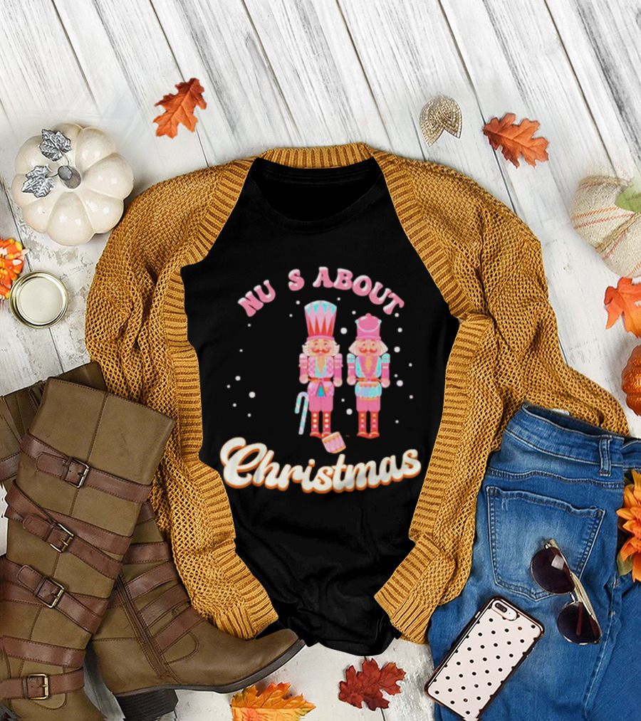 Nutcracker Nu s About Christmas with Candy Cane and Drum T-Shirt