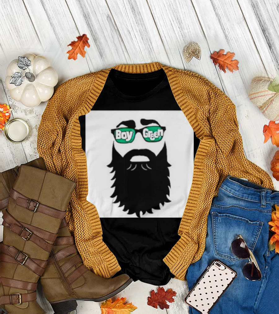 Boy Green Bearded Sunglasses T-Shirt