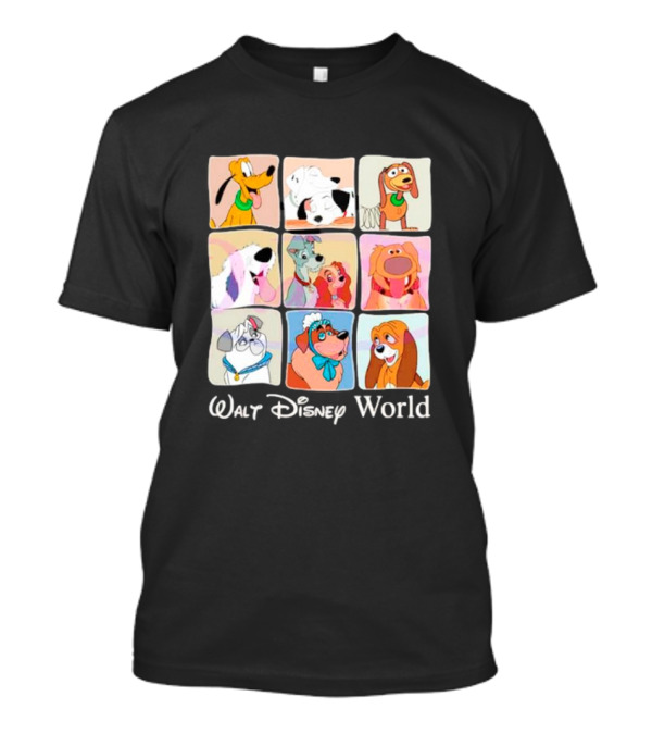 Walt Disney World Classic Cartoon Dogs Compilation T-Shirt