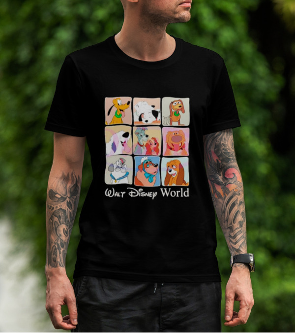 Walt Disney World Classic Cartoon Dogs Compilation T-Shirt