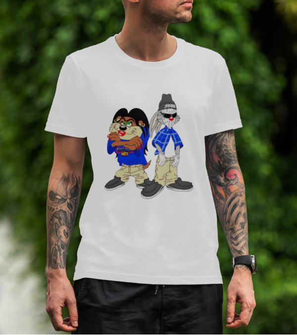 Foos Gone Wild Fooneytunez Cartoon Style Characters T-Shirt