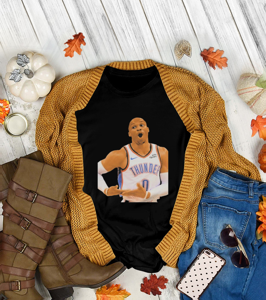 Thunder Rock The Baby Basketball Gesture Oklahoma City Thunder T-Shirt