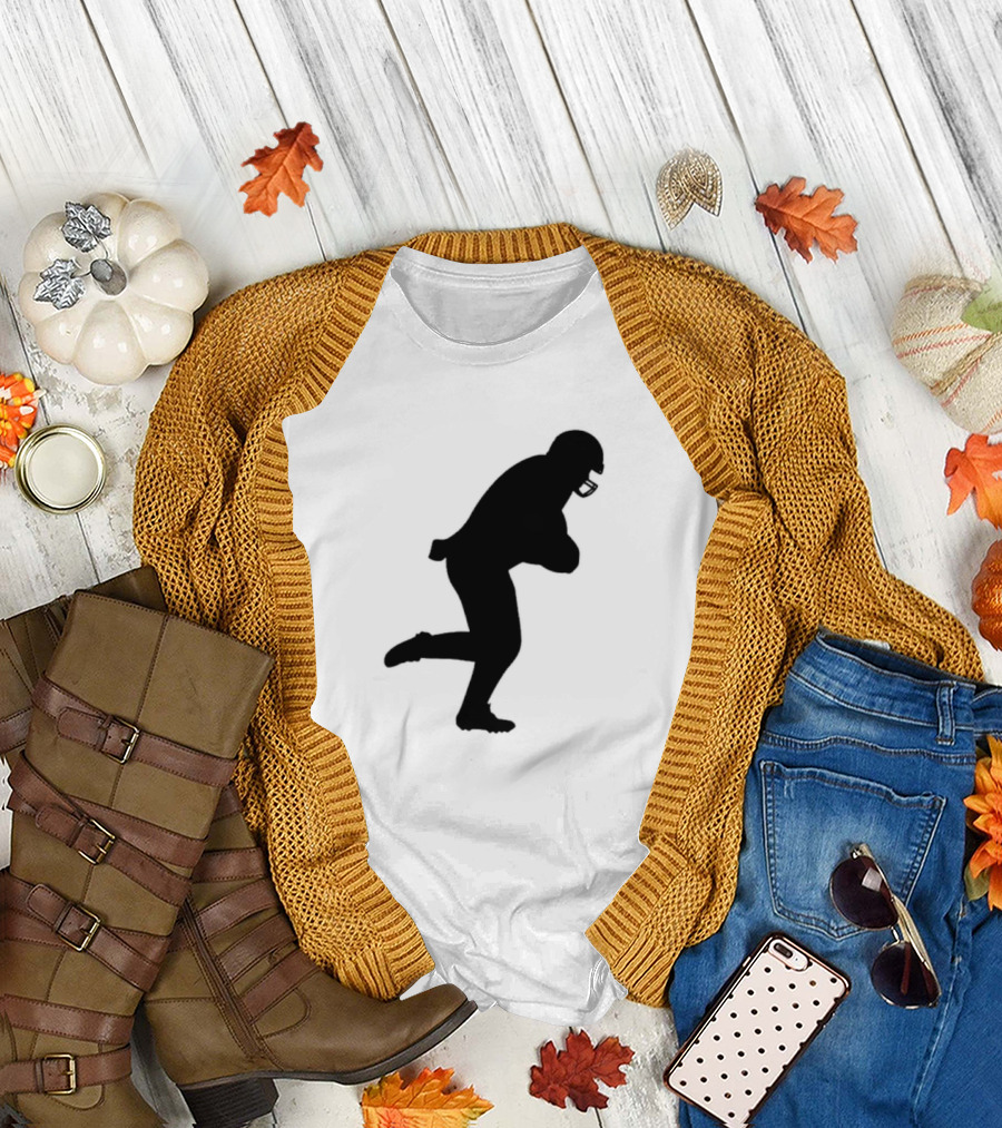 The Legend of the Cincy Hat Scamper Silhouette Football Player T-Shirt
