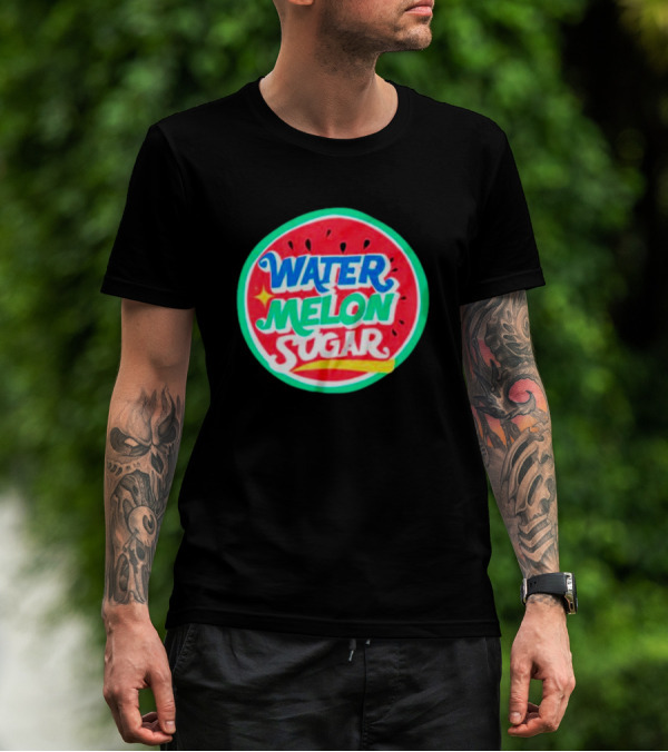 Water Melon Sugar Twinkling Watermelon Bright Fruit Circle T-Shirt