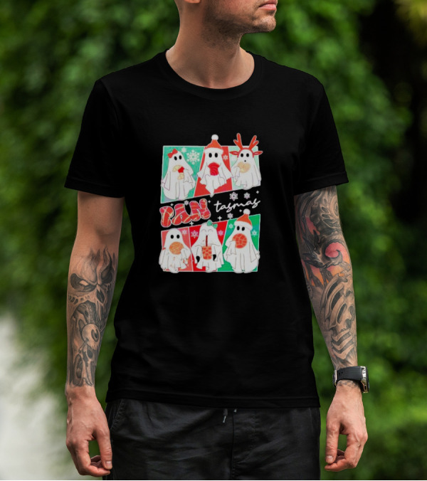 Pantasmas Ghost Christmas Santa Conchas Festive Fun T-Shirt