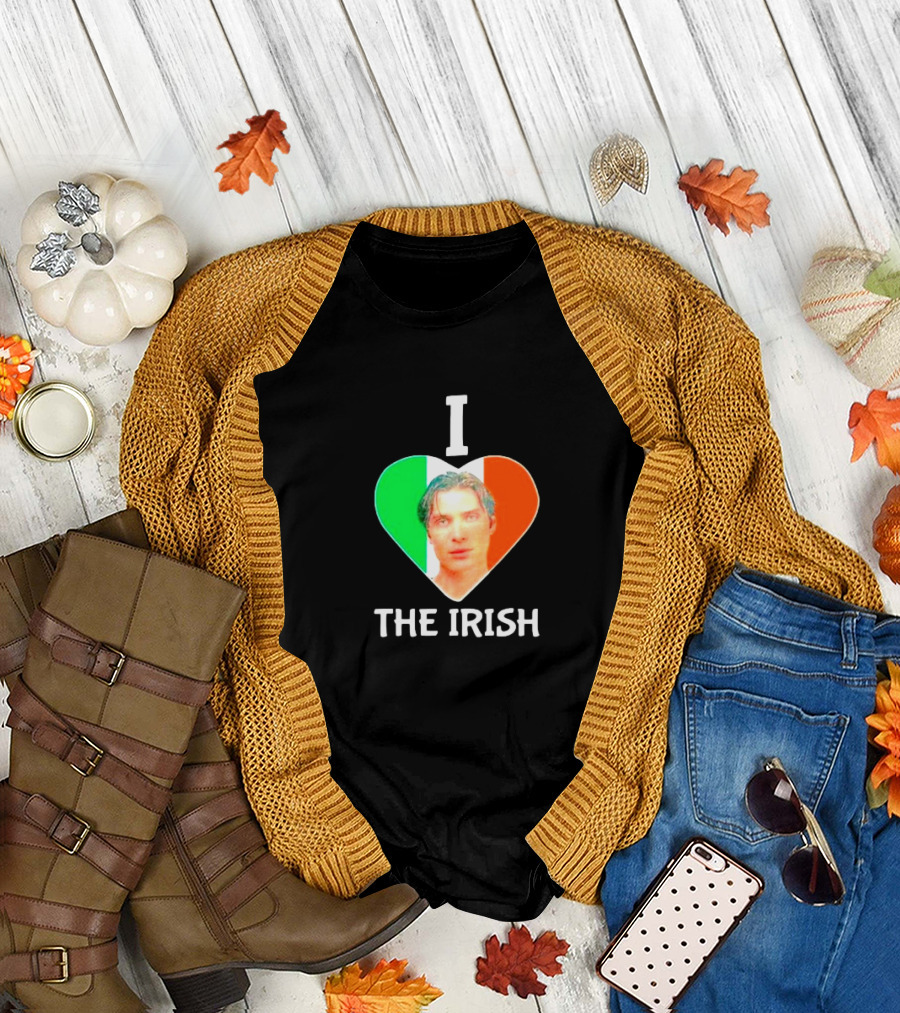 I Love the Irish Cillian Heart Flag T-Shirt